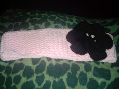 flower ear warmer - Project by kendra