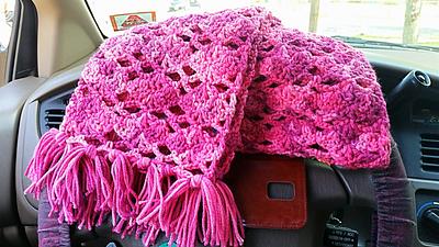 Sweet Pink Spring Scarf - Project by Kelly