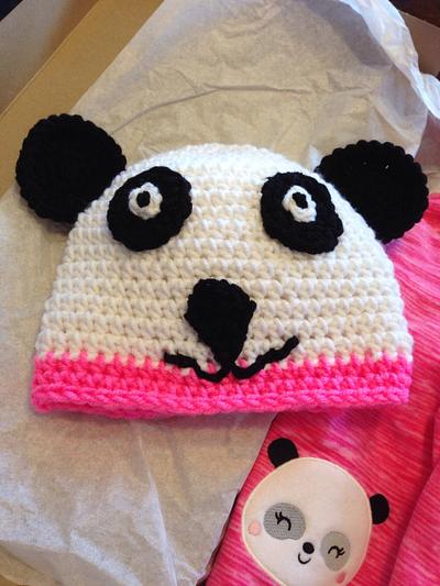 Panda Baby Hat - Project by Sunflowergal