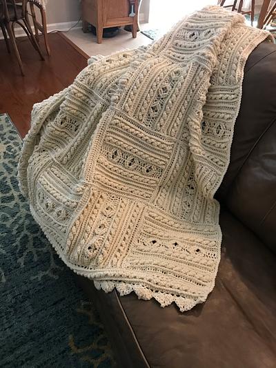 Crocheted Divine Textured Throw - Project by Shirley