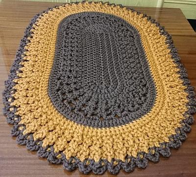 Crochet Rug Oval Mermaid - PERFECT FOR WHOLE HOUSE  ?? - Project by QuiltingInstructions