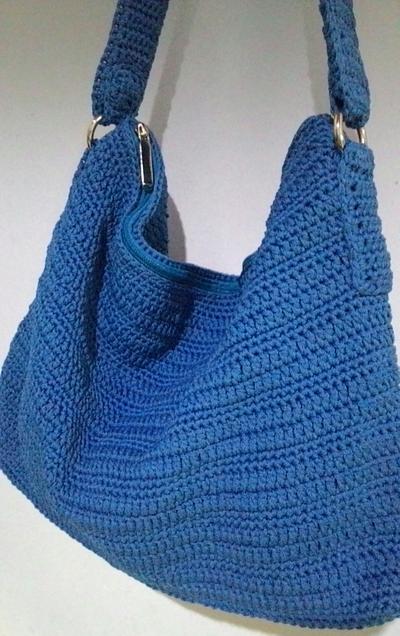 blue hobo bag - Project by Farida Cahyaning Ati