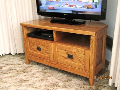 Corner TV Cabinet - Project by The Dane