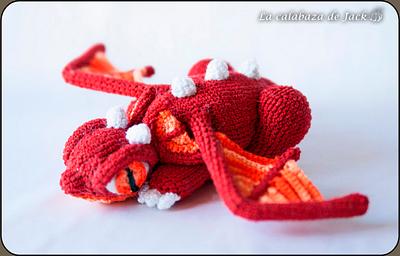 Red crochet dragon - La Calabaza de Jack - Project by La Calabaza de Jack