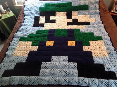 Luigi Granny Square Afghan - Project by jujube1960