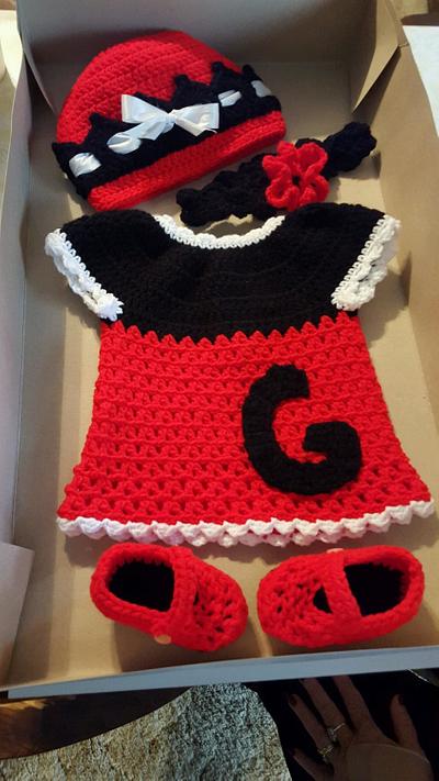 UGA baby girl outfit - Project by Lisa Croft