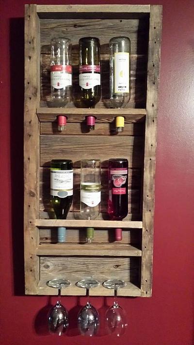 Barn Wood Wine Rack - Project by James