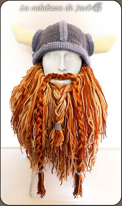 Viking crochet hat - La Calabaza de Jack - Project by La Calabaza de Jack