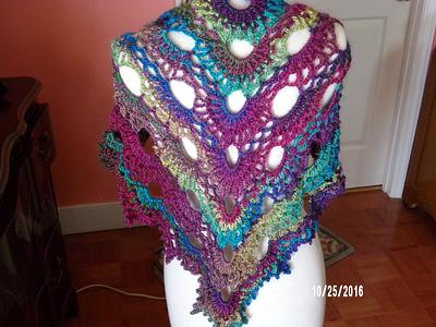 Anti-virus shawl - Project by Charlotte Huffman