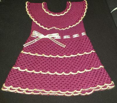 baby dress - Project by crochet2love