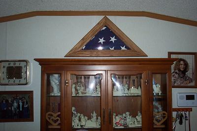commemorative flag frame   - Project by Wheaties  -  Bruce A Wheatcroft   ( BAW Woodworking) 