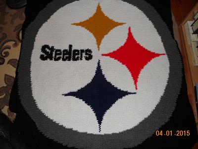 Steelers afghan - Project by Charlotte Huffman