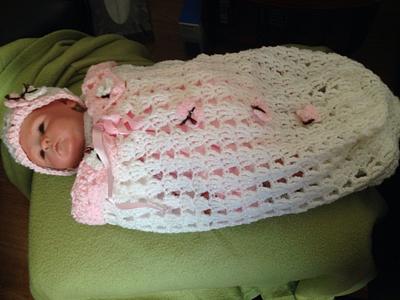 Crochet experiment own pattern, for next great grandaughter - Project by Margaret mortom