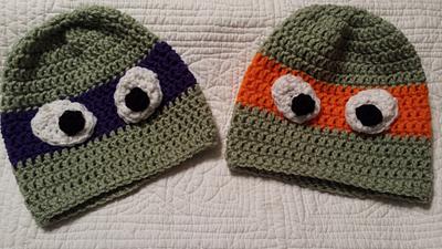 Mutant Ninja Turtle Hats - Project by Memaw