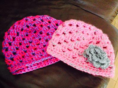 Granny square hats  - Project by rinner