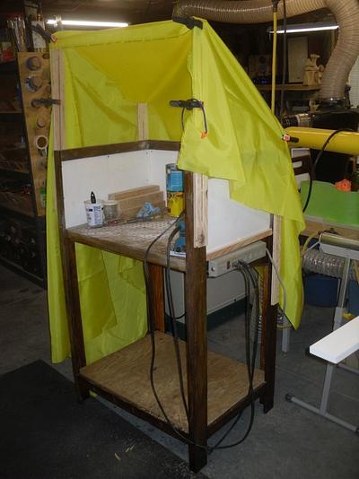 Sanding Station With Adjustable Hood - Project by Kelly