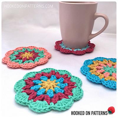 Happy Scrappy Mandala Coasters - Project by Ling Ryan