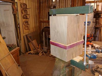 Purple heart bow  - Project by Wheaties  -  Bruce A Wheatcroft   ( BAW Woodworking) 