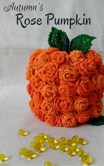 Autumn Rose Pumpkin - Project by Flawless Crochet Flowers