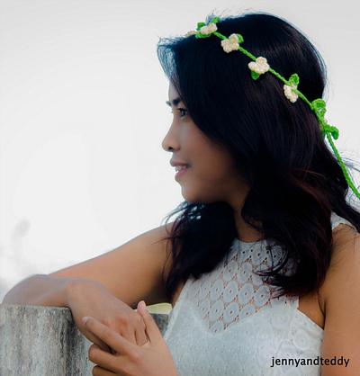 boho chic flower hairband - Project by jane