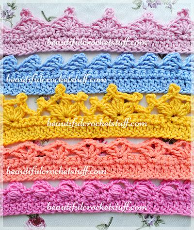 Crochet Borders – Top 5 Free Patterns - Project by janegreen