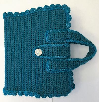 Lovely Ladies Large Teal Bible Cover - Project by AnnasCustomCrochet