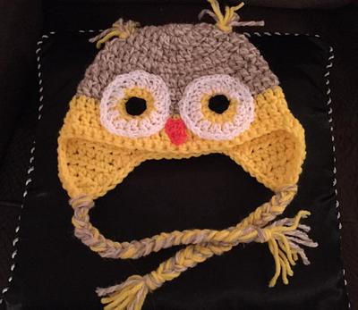 toddler owl hat - Project by Rebecca Taylor