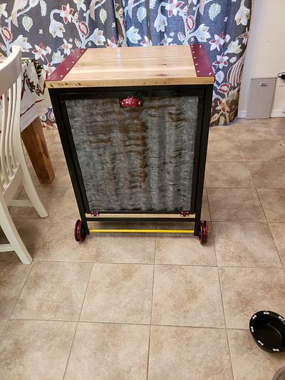 Steampunk trash and recycling bin or laundry hamper - Project by Justin 