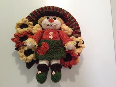 Scarecrow fall wreath - Project by Lisa