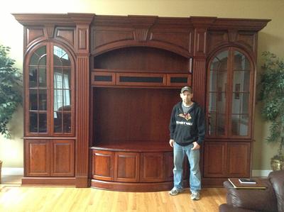 Custom Cherry Entertainment Cabinetry - Project by Steve66