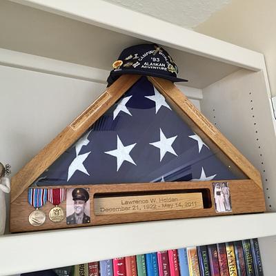 Flag Case - Project by Boone's Woodshed