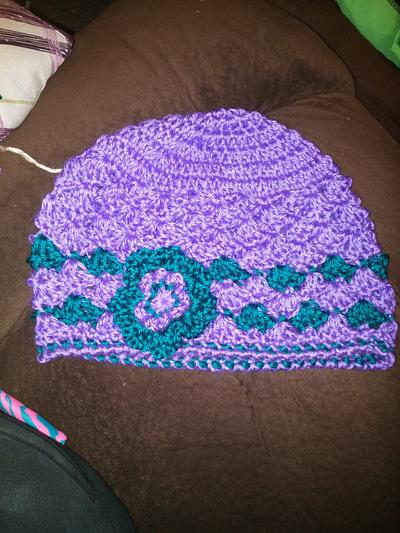 Lacy Hat with flower - Project by Down Home Crochet