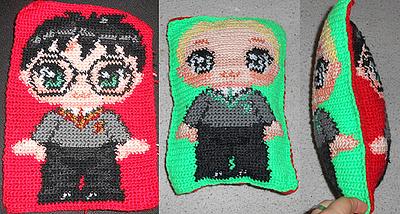 Harry Potter Draco Malfoy pillow - Project by Joyce