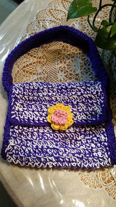 Little Sophia Happy Purple & White Crochet set - Project by Rosario Rodriguez