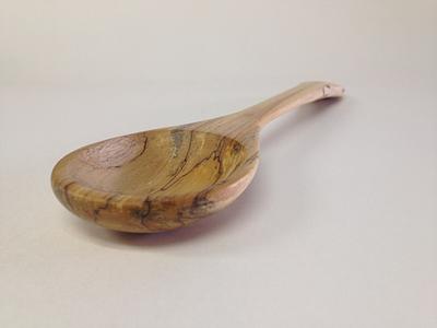 Spalted Birch Cooking Spoon - Project by Justsimplywood 