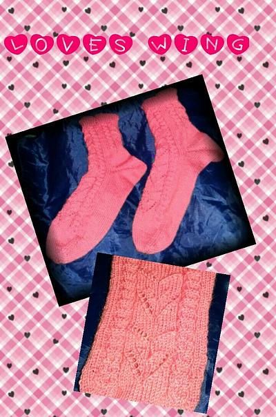 Loves Wing socks - Project by klharper14