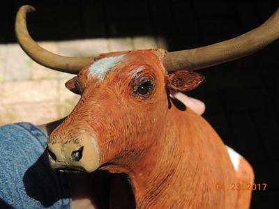 Texas Longhorn - Wood Carving - Project by Rolando Pupo