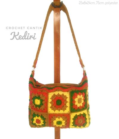 Granny Squares Shoulder Bag - Project by Farida Cahyaning Ati