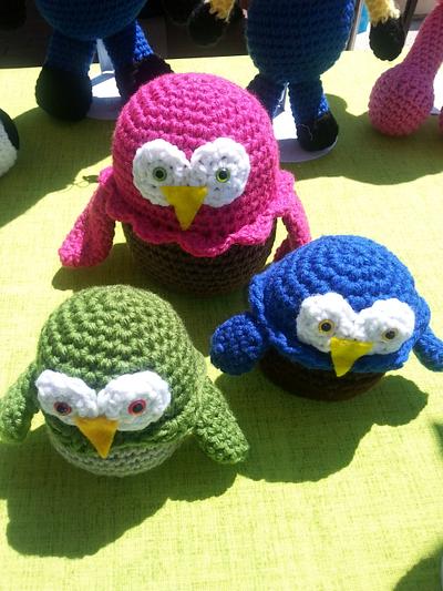 Owl puffs - Project by Made with love knitting and crocheting