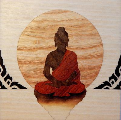 Buddha marquetry wooden box - Project by Andulino