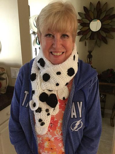 Spotty Dog scarf - Project by Cooper