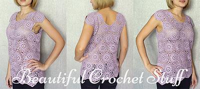 Crochet Blouse Free Pattern - Project by janegreen