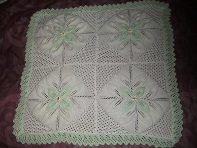 mint leaf blanket - Project by mobilecrafts