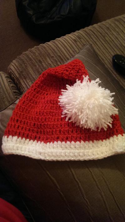 santa hat  - Project by maggie craig