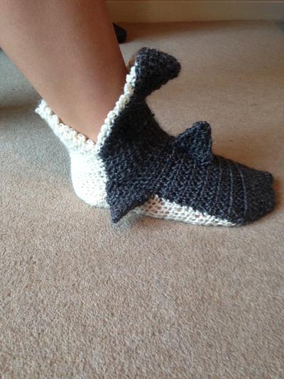 Shark socks  - Project by Rubyred0825