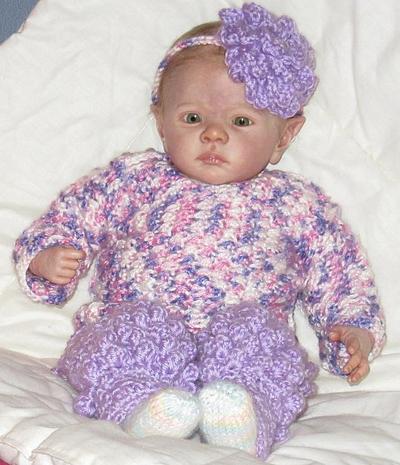 Lilac Baby Outfit - Project by Chrysalis