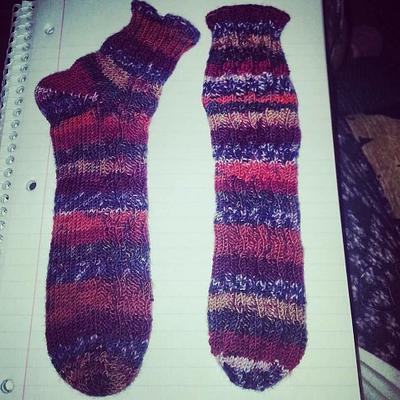 Socks for granddaughter  - Project by klharper14