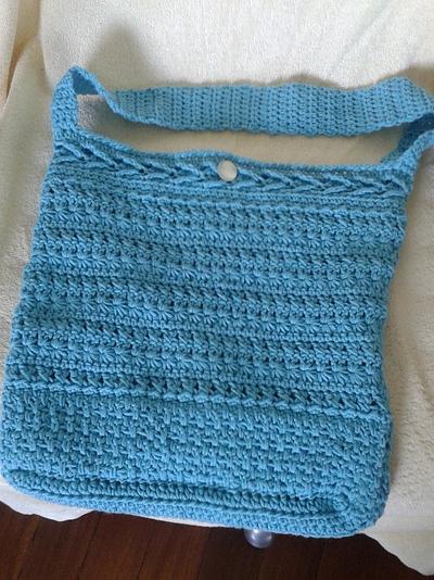 Crochet tote bag - Project by Lisa Crispin