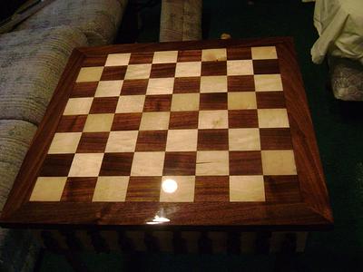 Chess Board Table - Project by David Roberts