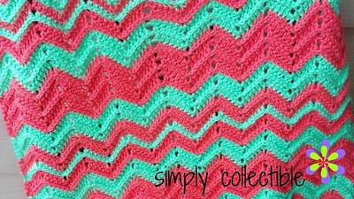 Chevron Flare Blanket - Project by Simply Collectible - Celina Lane